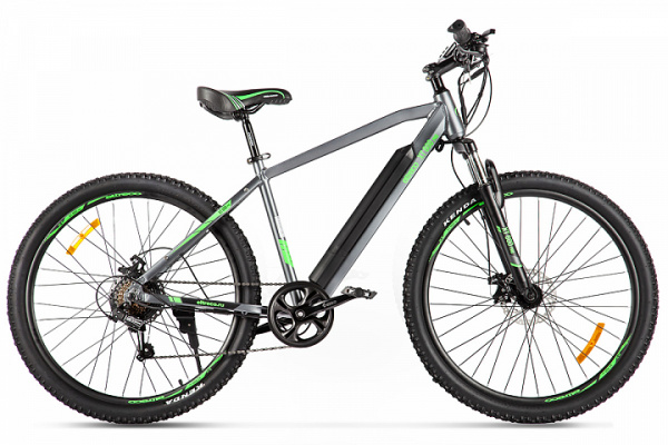 Электровелосипед Eltreco XT 600 Pro (Серо-зеленый)